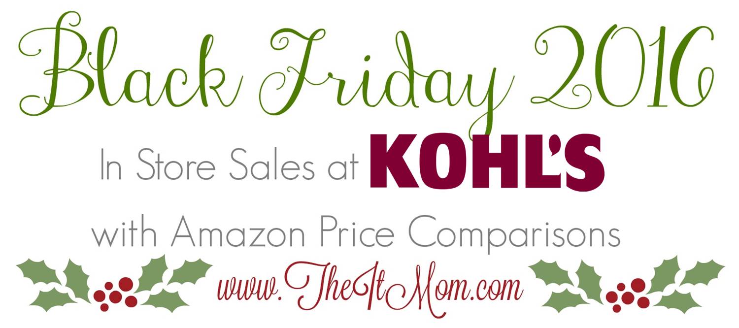 kohls black friday deals vs amazon price comparison