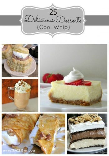 Whipped Cream Cool Whip Dessert Recipes